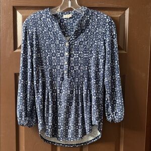 Westport Navy Floral Blouse